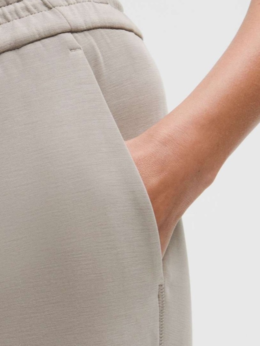 Lululemon size 6 Softstreme High-Rise Pant Stright Leg Warm Beige Ash Grey